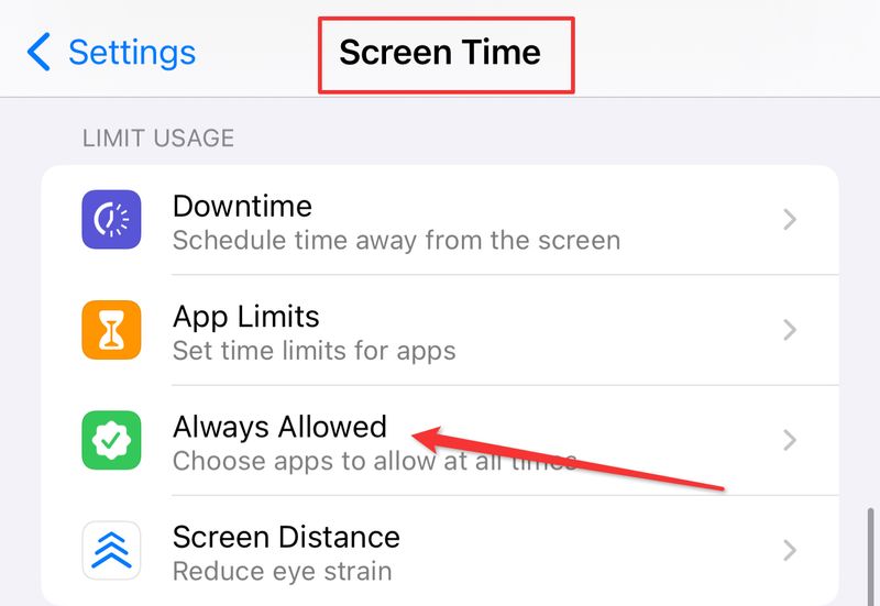 Setting limits on what apps they can use