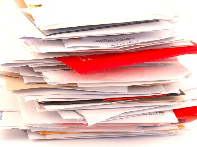 A Sea of Unopened Mail