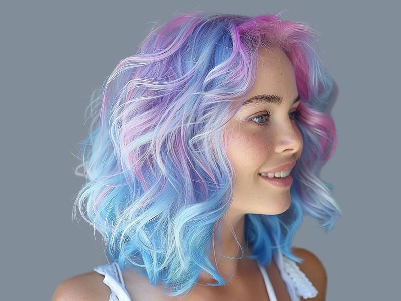Experimented with hair colors not found in nature