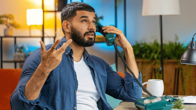 Spent hours talking on landline phones