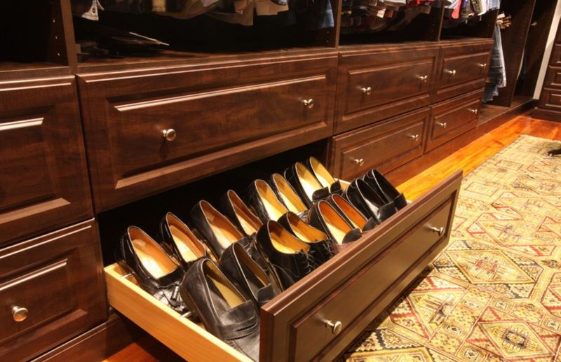 Shoe racks for shoes they never wear