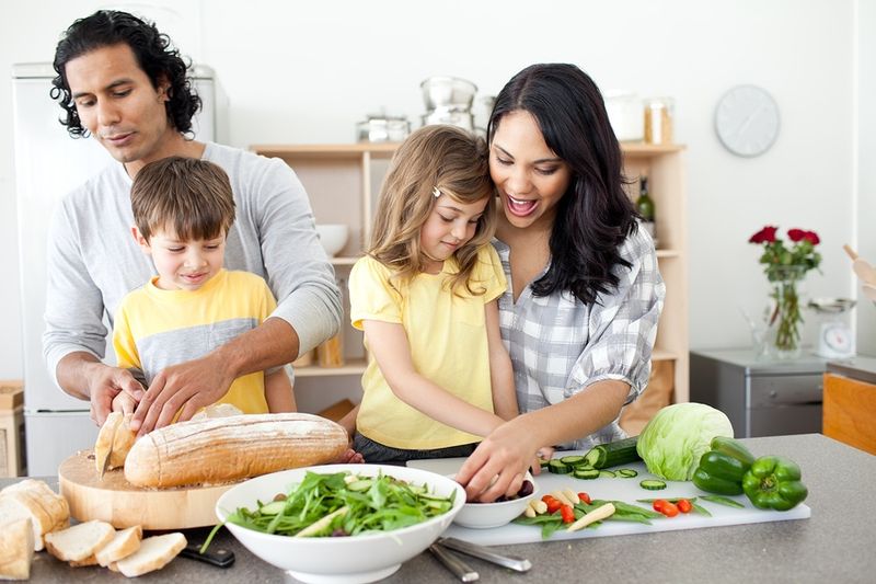 Making a holiday meal as one team