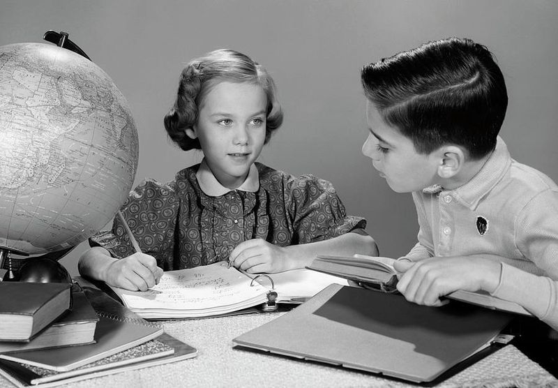 Homework came before play, every single day