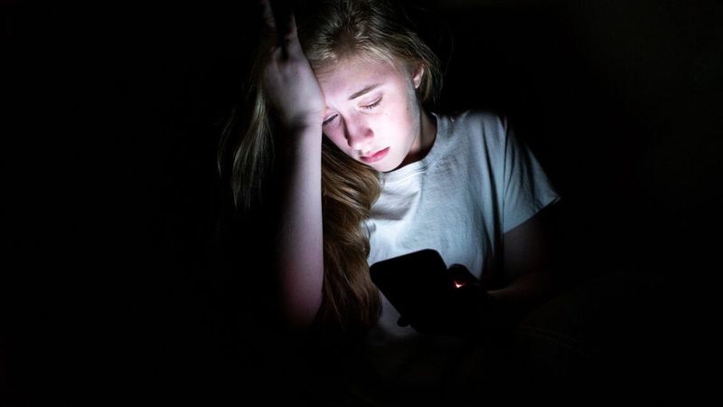 Spending hours scrolling through social media