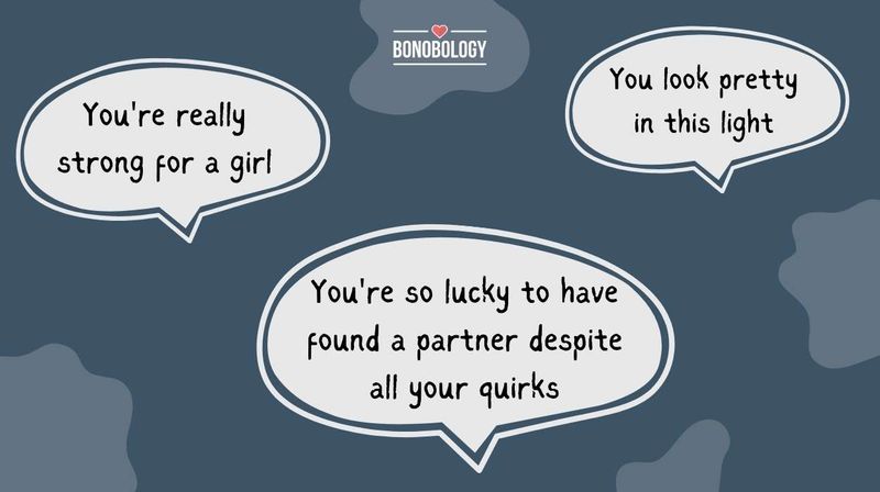 Compliments are mixed with subtle insults