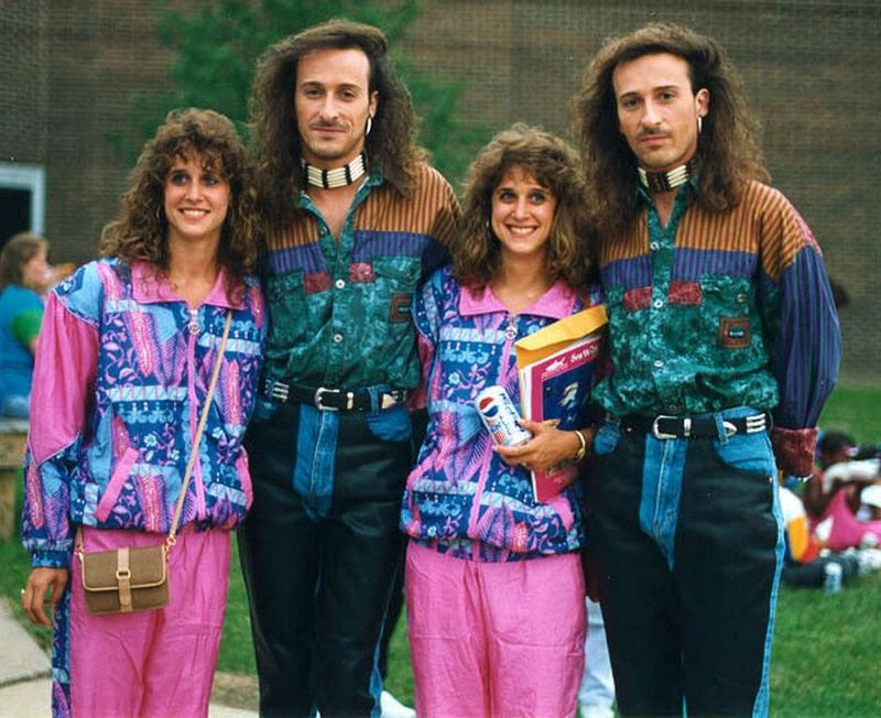 Wore questionable fashion choices with pride