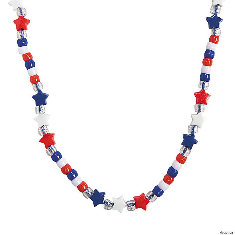 Patriotic Necklace Making