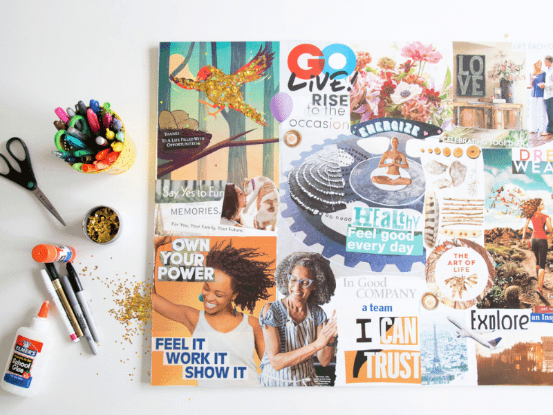 Create a couple’s vision board for fun goals